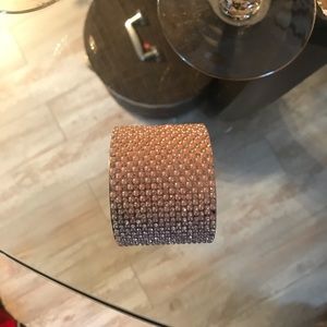 pink and silver cuff